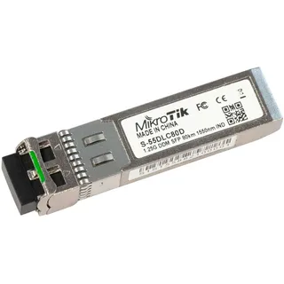 MicroTik S-55DLC80D - 1.25G, SM, 1550nm, 80km SFP-Modul mit doppeltem LC-Stecker,