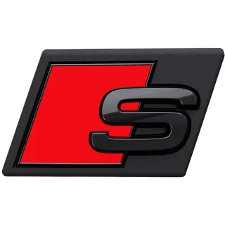 Audi e-tron S Schriftzug Emblem Logo schwarz Front Kühlergrill