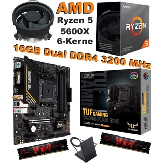 Bundle AMD Ryzen 5 5600X ASUS TUF Gaming A520M-Plus WIFI 16GB 3200MHz Aufrüstkit