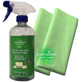 Screen Clean Reinigungs-Set Screen Clean GREEN DUO, (3-St), 3teiliges Bildschirmreinigungs Set