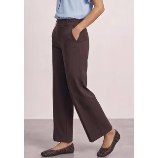 STREET ONE Stoffhose Wide Leg Rot 44