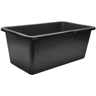 Garronda Mörtelkasten Rechteckig Mörtelkübel Kunststoffwanne stabile Maurerkübel GD-0169, (Set, 3-tlg., 3), Mischen von Beton, Mörtel, Gips, Kleber, Sand, Erde, Wasser, Schutt schwarz 41 cm x 71 cm x 28 cm