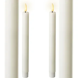 Lumineo LED Kerzen 24 cm 2 St. Weiß / Warmweiß