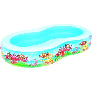 BESTWAY Family Pool Sea Ground 262 x 157 x 46 cm,