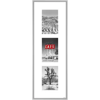 Nielsen Aluminium-Bilderrahmen Collage Gallery Junior Silber Matt / 3X 10x15