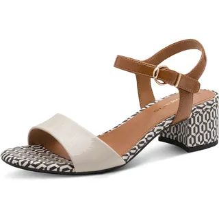 TAMARIS Blockabsatz-Sandalette Damen Beige 37