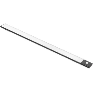 Emuca Wiederaufladbare Led-wandleuchte Kaus Black Mit Bewegungssensor,, L400mm, Kunststoff und Aluminium,