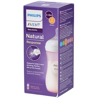 Philips Avent Natural Response Zuigfles Roze Scy903/11 1 St Flaschen
