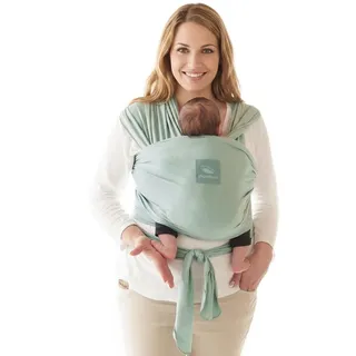 manduca Sling – elastisches Babytragetuch für Neugeborene ab 3,5 kg und Babys bis 15 kg – stabiles Tragetuch aus weichem Jersey-Strickstoff aus 100% Baumwolle (Bio) – Einheitsgröße, Farbe: mint