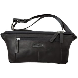 Pride and Soul Street Gürteltasche Leder 33 cm schwarz