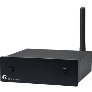 Pro-Ject BT Box S2 HD, Audiophiler hochauflösender Bluetooth 5.0 Empfänger, unterstützt aptX-HD, Schwarz