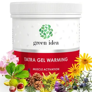 Green idea – Arnika Franzbranntwein Schmerzgel Extra Stark Gel Wärmend - Tatra Kräuter Balsam Extra Stark – mit Latschenkieferöl - sowie Arthrose u. Rheuma - Gelenk & Faszien Salbe - 250 ml