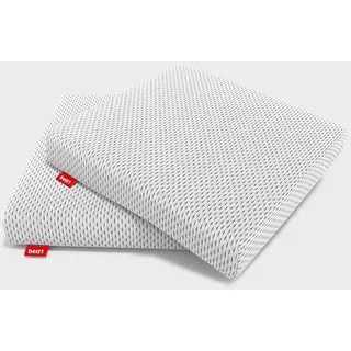 Bett1.de Sitzkissen 40 x 40 cm weiß 2-tlg.