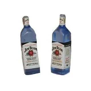 alles-meine.de GmbH 2 Stück Flaschen Flasche - Jim Beam/Whisky - Miniatur - Puppenstube Küche - Maßstab 1:12 - Snaps Getränk Getränke Set Küche - Diorama