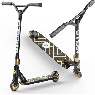 Apollo Stunt Scooter Genius Pro – Robuster Freestyle-Roller für Kinder schwarz|gelb No Size