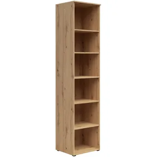 milino Bücherregal 45 x 40 x 195 cm Eiche Artisan