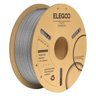 Elegoo PLA+ Filament, 1,75mm, 1kg - Farbton: silber