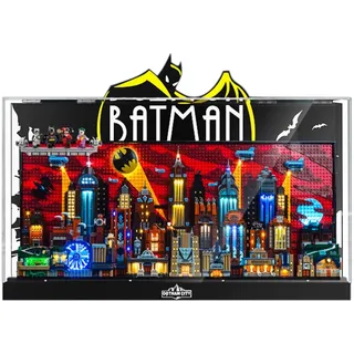 Einteilige Acryl-Vitrine für Lego 76271 Gotham City Animations-Bauset, klare Vitrine, staubdichte Vitrine, kompatibel mit Lego 76271 (nur Vitrine) (Hintergrund)