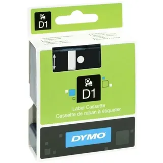 9mm für DYMO LabelManager 120 P, Schwarz auf Rot, Beschriftungsband, Schriftband-Kassette für Label Manager 120P, Farbband, 7mtr.