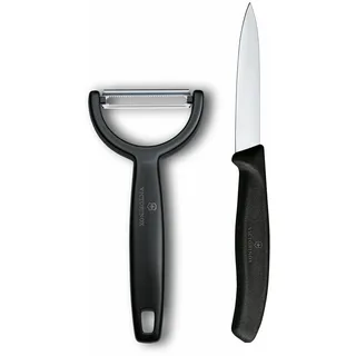 Victorinox Swiss Classic Gemüsemesser Set 2-tlg. Schwarz