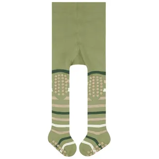 Falke Strickstrumpfhose FALKE Multi Stripe Babys (1 St) Vollplüsch-Strumpfhose grün 62-68