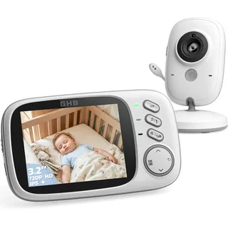 GHB Babyphone mit Kamera 3,2" LCD