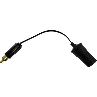 Lissek DIN Norm-Adapter klein auf groß 12/24 Volt Universal Adapter Kabel Zigarettenanzünder Verteilerbuchse Normstecker Universalbuchse KfZ Auto Motorräder