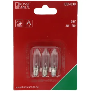 Konstsmide Ersatzbirne, klar 55V 3W E10