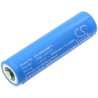 Ersatz Akku für Olight Baton Pro, H2R headlamp, Perun headlamp, R20, S2R, S2R II, S30R II, S30R III, Warrior MINI I, Warrior MINI II PN:Olight ORB-186C30, ORB-186C32, ORB-186C35 3400mAh / 12.24Wh