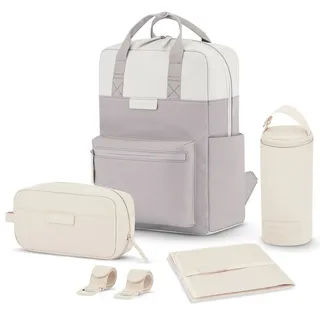 KAPTEN & SON Bergen Pro Diaper Backpack Set Muted Clay