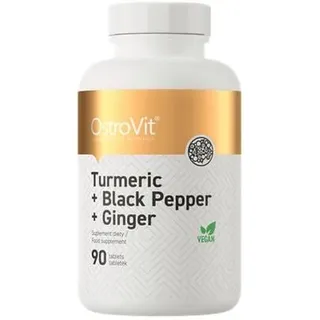 OstroVit Turmeric + Black Pepper + Ginger, 90 Tabletten