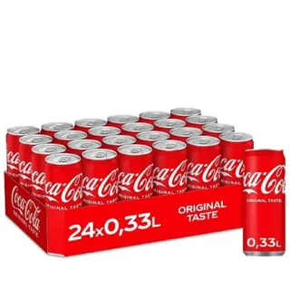 Coca Cola Dose koffeinhaltiges Erfrischungsgetränk 330ml 24er Pack Palette