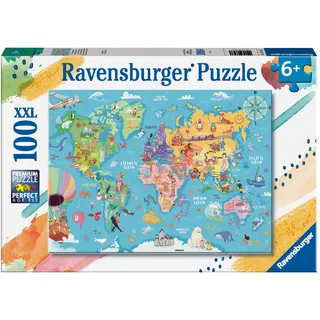Ravensburger Weltkarten-Puzzle 100 Teile XXL