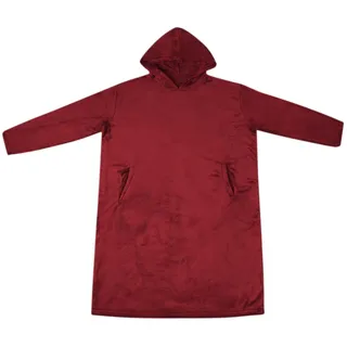 vidaXL Decken-Hoodie Decke mit Ärmeln L 150 x 200 cm Bordeauxrot