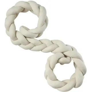 nordic coast company Bettschlange, Natur, Textil, 17x300 cm, Schlafen, Babybett-Ausstattung, Babynestchen, Bettschlange