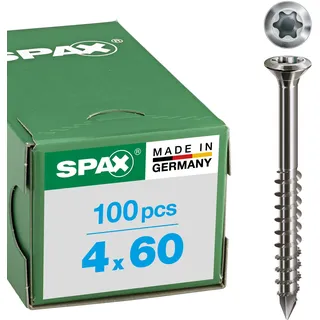 SPAX Linsensenkkopf Schraube 4 x 60 mm 100 Stück