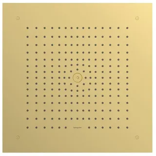 Hansgrohe Raindance E Kopfbrause, eckig 400x400mm, 1-jet EcoSmart, Deckenintegriert, polished gold optic