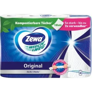 Zewa Küchenrolle Wisch & Weg Original 2-lagig 4 St.