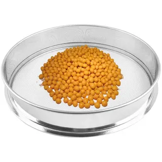 TYLAOXIAO Sandsieb Edelstahl,Pollensieb,Testsieb,Gartensieb,Fein Sieb,Mehlsieb für Saatgut,Steine,Zuhause,Labor