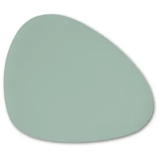 Zeller 27054 Platzset, Kunstleder, mintgrün, ca. 42 x 34 cm, Tischset OVAL grün (BT 42x34 - grün - BT 42x34 cm