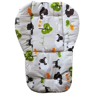 Kinderwagen Baumwollpolster Baby Kissen Kinder für Kinderstuhl Kissen Kinderwagen Baumwollpolster grau