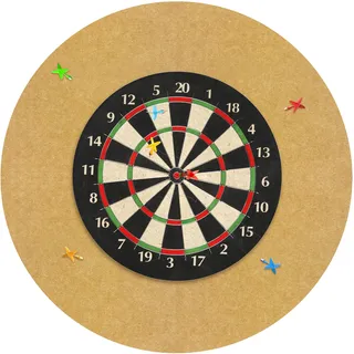 Dartscheibe Wandschutz Dartscheibe Surround Kork 4pcs Selbstklebend Gespleißte Wand Surround Board Einfache Montage Dart Surround Kork Dart Board Wandschutz Tan