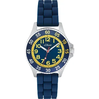 s.Oliver 2033506 0 mm Edelstahl blau Silikonarmband blau