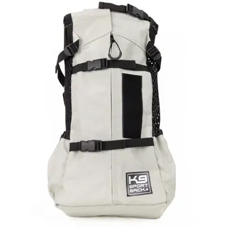 K9 Sport Sack | Hunde Tragerucksack für kleine und mittelgroße Tiere | Vorwärts gerichteter Verstellbarer Hunderucksack | Vollständig belüftet | Tierärztlich zugelassen (Large, Air - Charcoal Grey)