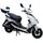 50 ccm 3,0 PS 45 km/h Weiß mit Topcase