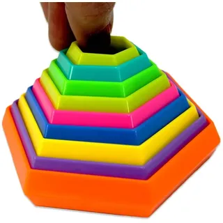 Fidget Tornado bunt - ca. 10 cm Fidget Spielzeug entspanndes Klackern Antistress 3D Spiralspielzeug