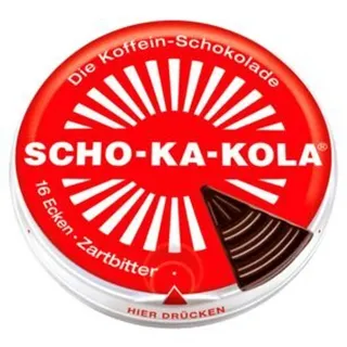 GENUPORT TRADE GmbH Scho-Ka-Kola Energie Schokolade Zartbitter, 10er Pack (10 x 100g)