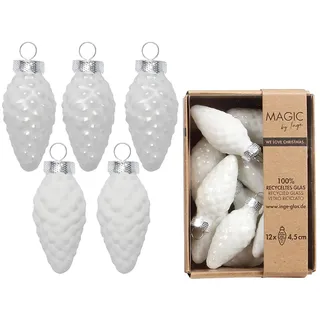 Inge‘s Christmas Decor 16120 P045 Weihnachtsbaumschmuck Glas 12 Stück(e)