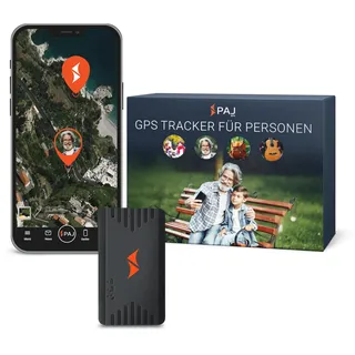 PAJ GPS People Finder 4G - Mini GPS Tracker für Kinder und Senioren - bis zu 5 Tage Akkulaufzeit - kleines Ortungsgerät mit Live-Ortung, geeignet bei Demenz, Alarmbenachrichtigungen im Notfall
