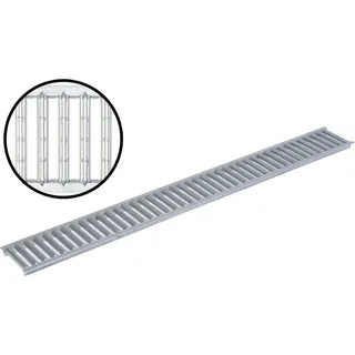 ACO Hochbau Vertrieb GmbH Stegrost Stahl verzinkt 1 m Silber